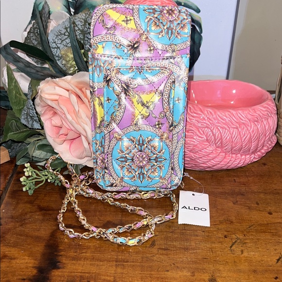Aldo Colorful Patterned Phone Bag - Picture 1 of 5